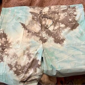 Scrubstar Tie dyed Light Blue Scrub Pants